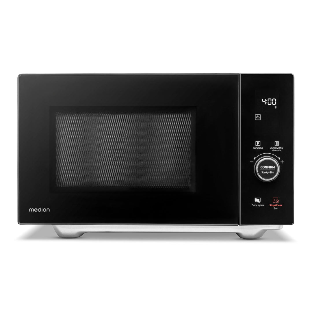 MEDION Mikrowelle mit Grill und Heissluft (25 Liter, 900 Watt, 1100 W Obergrill & 500 W Untergrill,