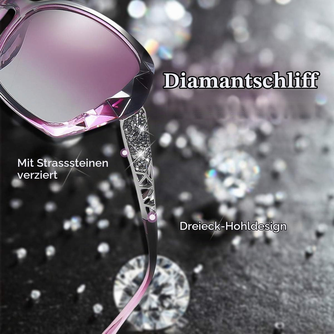 LumiSyne Sonnenbrille Damen Verspiegelt Verlaufsglas Polarisierte UV Schutz,Gross Polycarbonat Gläse