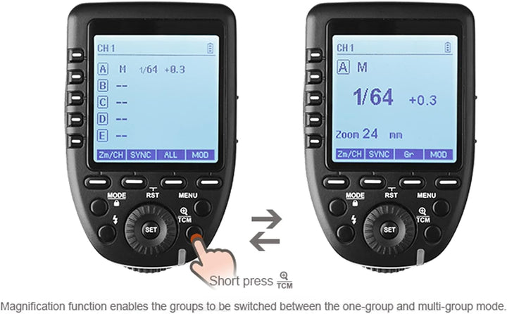 Godox Xpro-S Xpro S Blitzauslöser für Sony Kamera, 2,4 GHz 1/8000s HSS TTL, Godox Xpro-S Wireless Fl