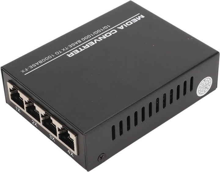 Medienkonverter, Gigabit 1 SFP-Port, 4 RJ45-Ports, 10/100/1000Base TX auf 1000Base FX, 25 km Reichwe