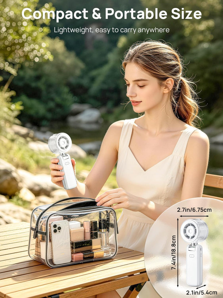 Handventilator mit Sprühnebel,Tragbarer Personal Turbo Ventilator | mit Kühlnebel Spray, 4000mAh Wie