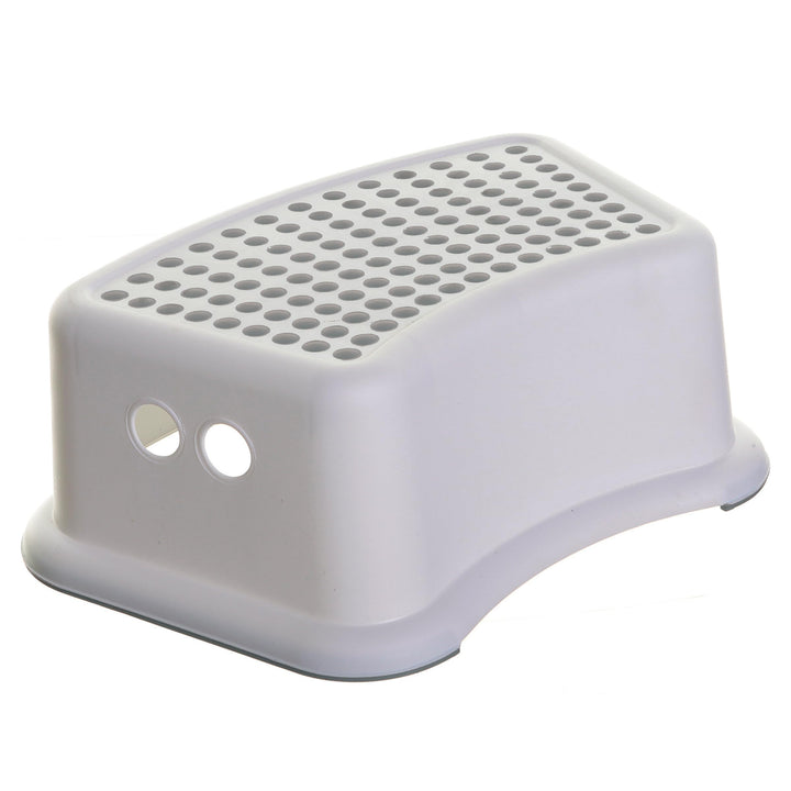 Dreambaby F673 Kinder-Tritthocker Tritt-Schemel Kinderschemel Anti-Rutsch, weiss/grau Grau 1 Stück (