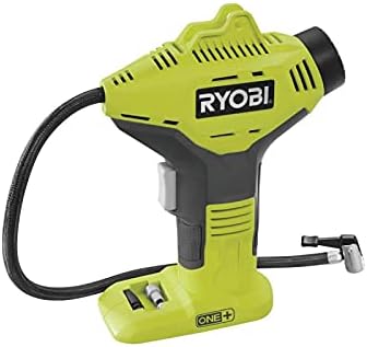 RYOBI 18 V ONE+ Akku-Handkompressor R18PI-0 (max. Druck 10,3 bar, 50 cm Druckluftschlauch, ohne Akku