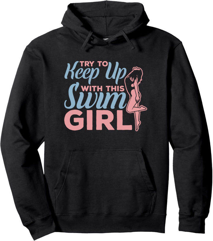 Schwimmerin Pullover Hoodie