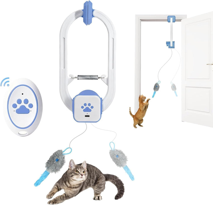 Aohcae Elektrisches Katzenspielzeug, Selbstbeschäftigung Katzenspielzeug Hängende Türrahmen Cat Toy,