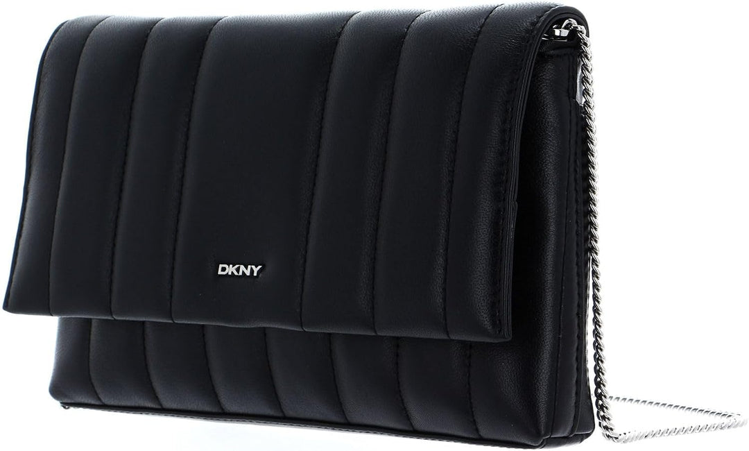 DKNY Clutch Handtasche 25 cm Schwarz/Silber Einheitsgrösse, Schwarz/Silber Einheitsgrösse