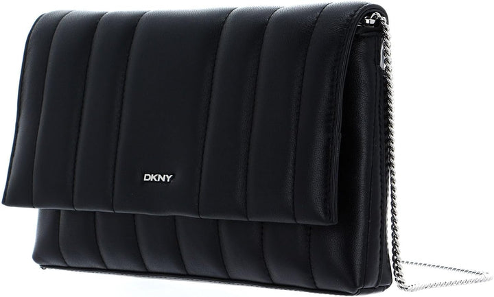 DKNY Clutch Handtasche 25 cm Schwarz/Silber Einheitsgrösse, Schwarz/Silber Einheitsgrösse