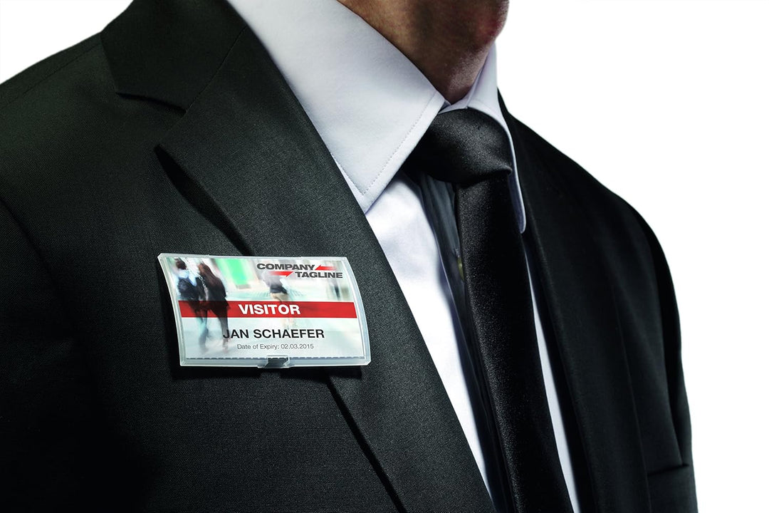 Durable Namensschild Click Fold, mit Magnet, 40 x 75 mm, 70% recycl. PP, 10 Stück, 821219, 40 x 75 m