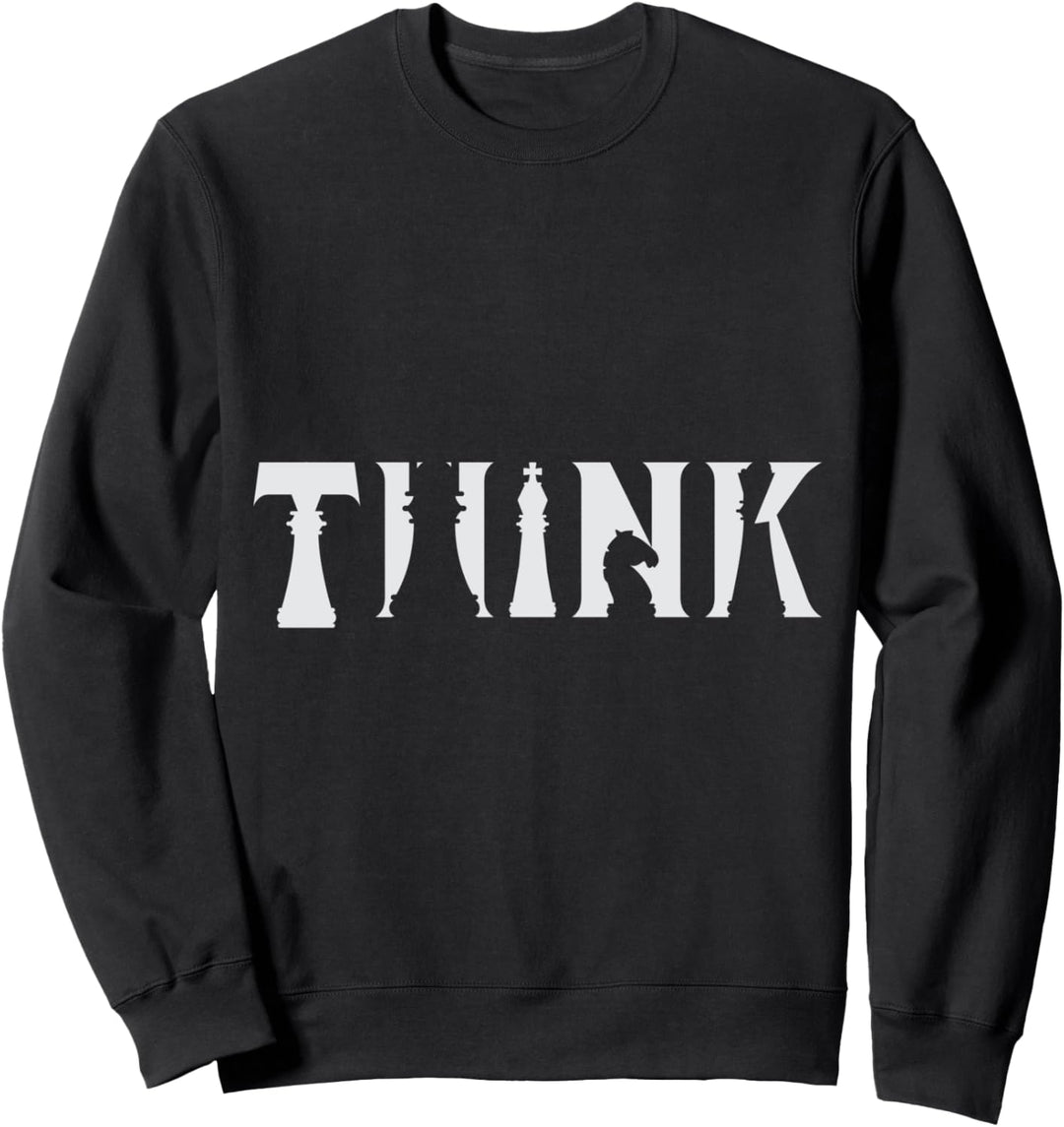 Schach Think, Schach Design, Schachspieler, Schach Sweatshirt