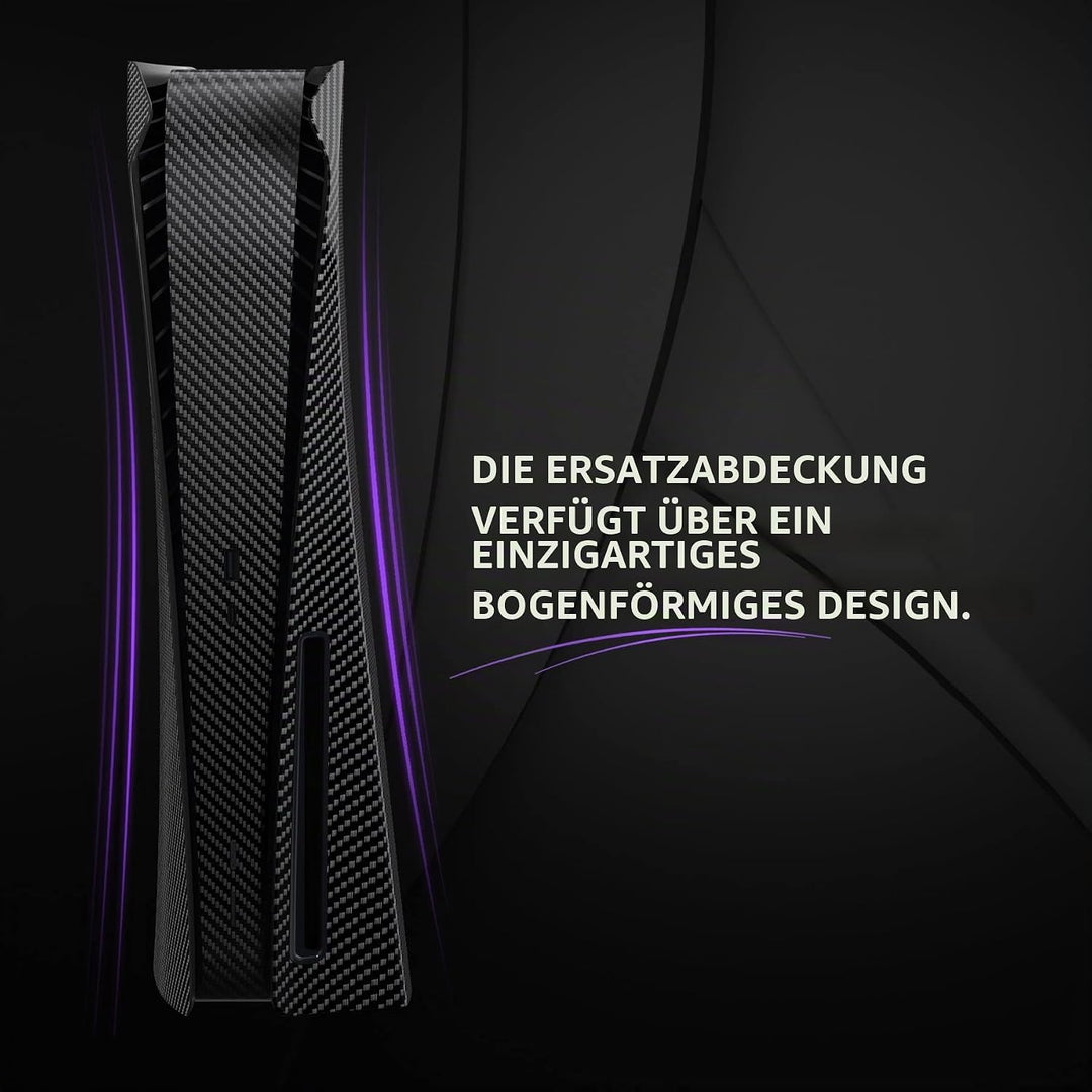 eXtremeRate Re-Design eXcover Shell für ps5 Konsole Disc Edition, Intergriert Abdeckung Seitenplatte