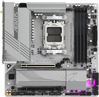 Aorus B650 AORUS Elite AX Ice (Sockel AM5/B650/DDR5/S-ATA 6Gb/s/Micro ATX)