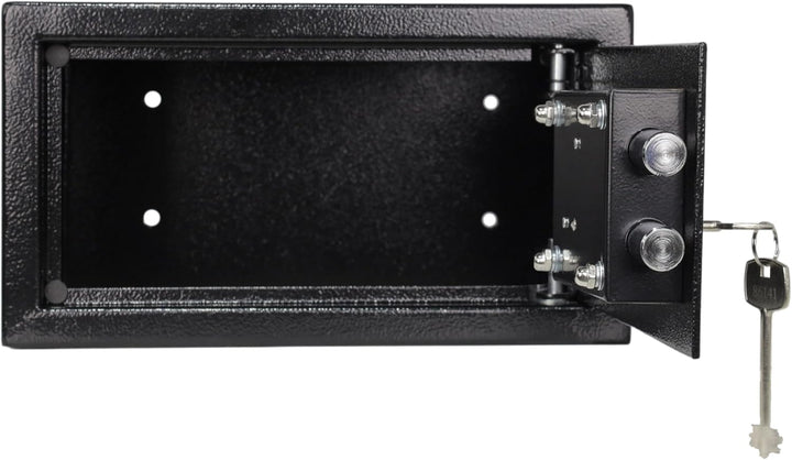 Möbeltresor Safe Tresor Geldschrank Wandtresor Wandsafe Schlüssel Wertsachen S2 - schwarz M Schwarz,