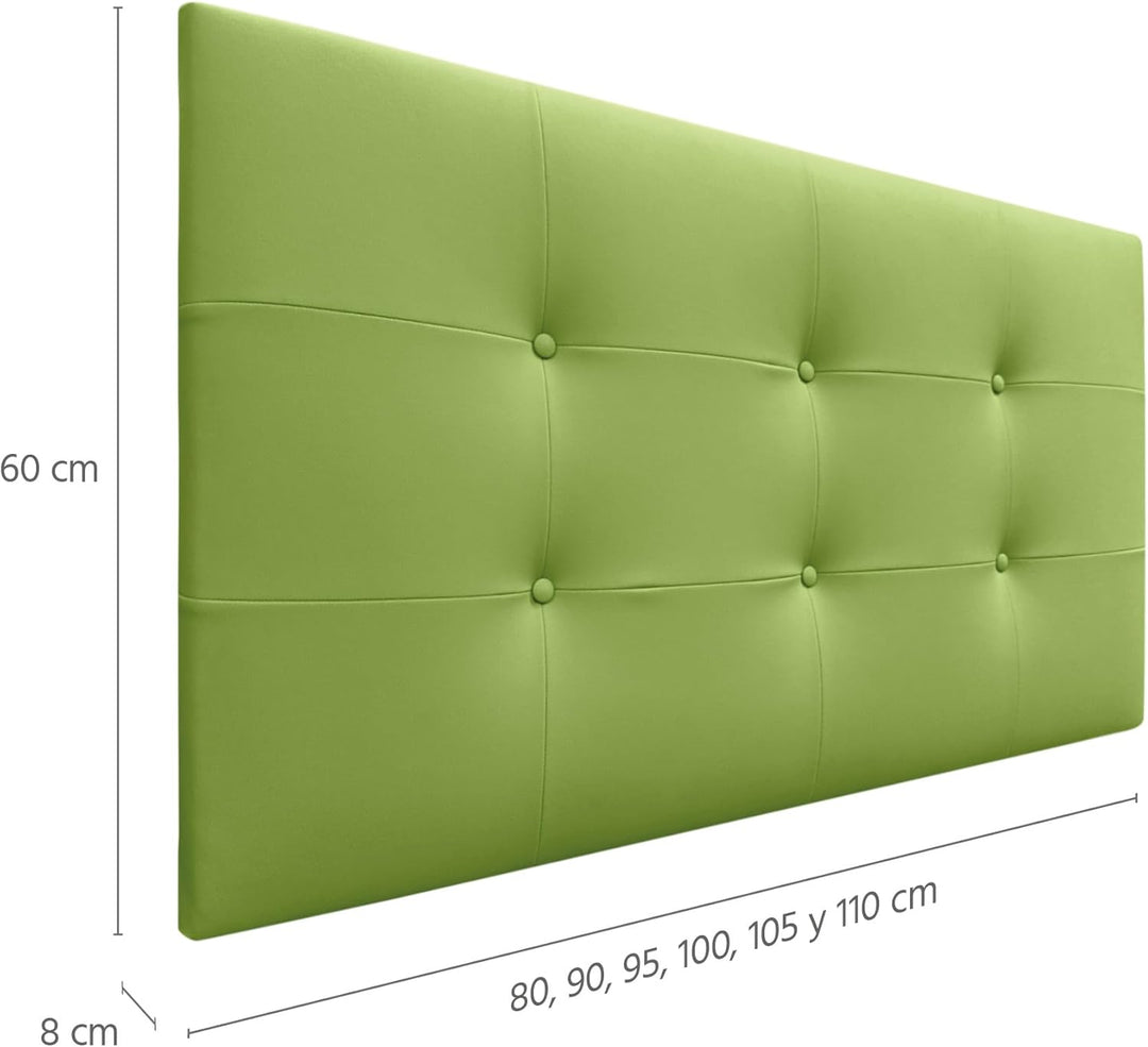 DHOME Kopfteil, gepolstertes Bett Kopfteil 8cm dick. Gepolstertes Kopfteil ACUALINE Stoff und Kunstl
