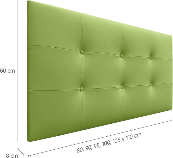 DHOME Kopfteil, gepolstertes Bett Kopfteil 8cm dick. Gepolstertes Kopfteil ACUALINE Stoff und Kunstl