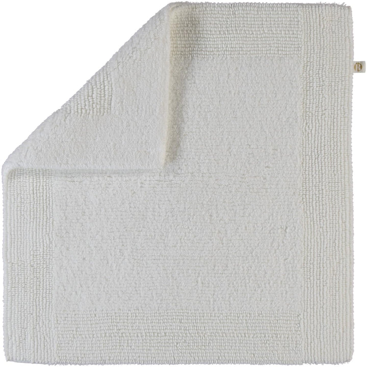 RHOMTUFT Prestige Badvorleger, 100% Baumwolle, 01 Weiss, 60 x 60 cm, WC-Vorleger ohne Passform 60 x