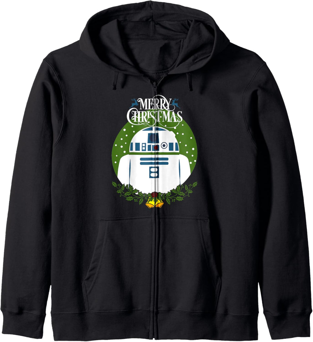 Star Wars R2-D2 Merry Christmas Wreath Bells Kapuzenjacke