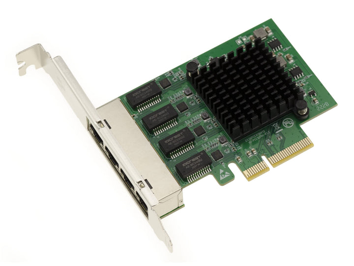 KALEA-INFORMATIQUE PCIe x4 Netzwerk-Controller-Karte mit 4 RJ45 Gigabit Ethernet 10 100 1000 Mbps LA