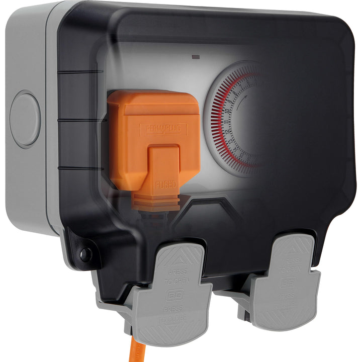 BG Electrical, Zeitschaltuhr „Nexus“, 13 A, Sturm- und wetterfest, 1