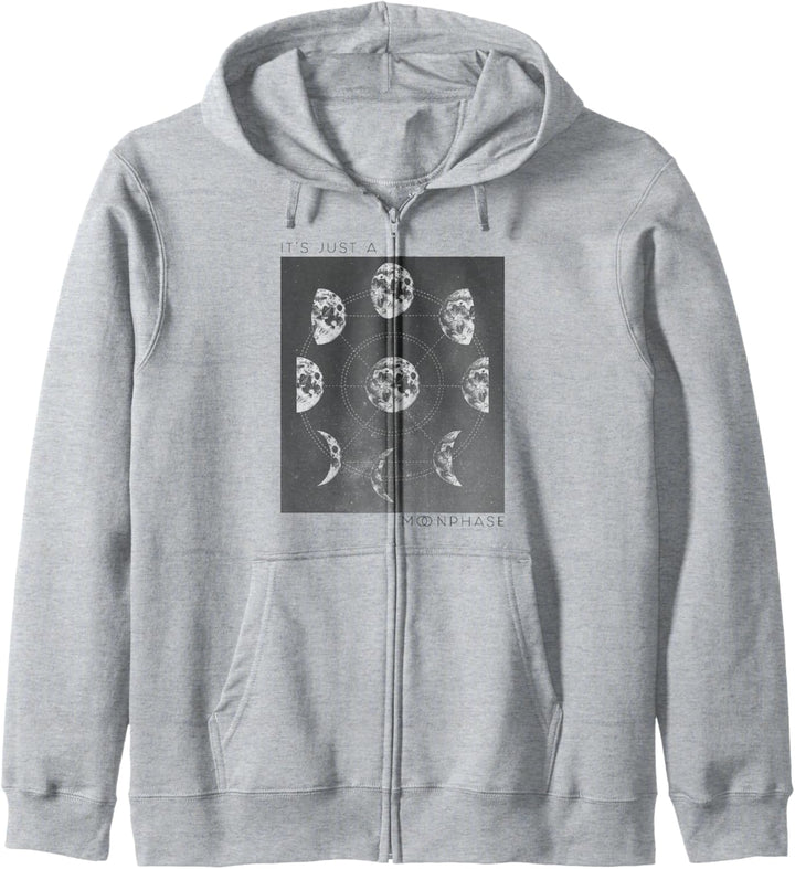 Trendy Just A Moon Phase Kapuzenjacke