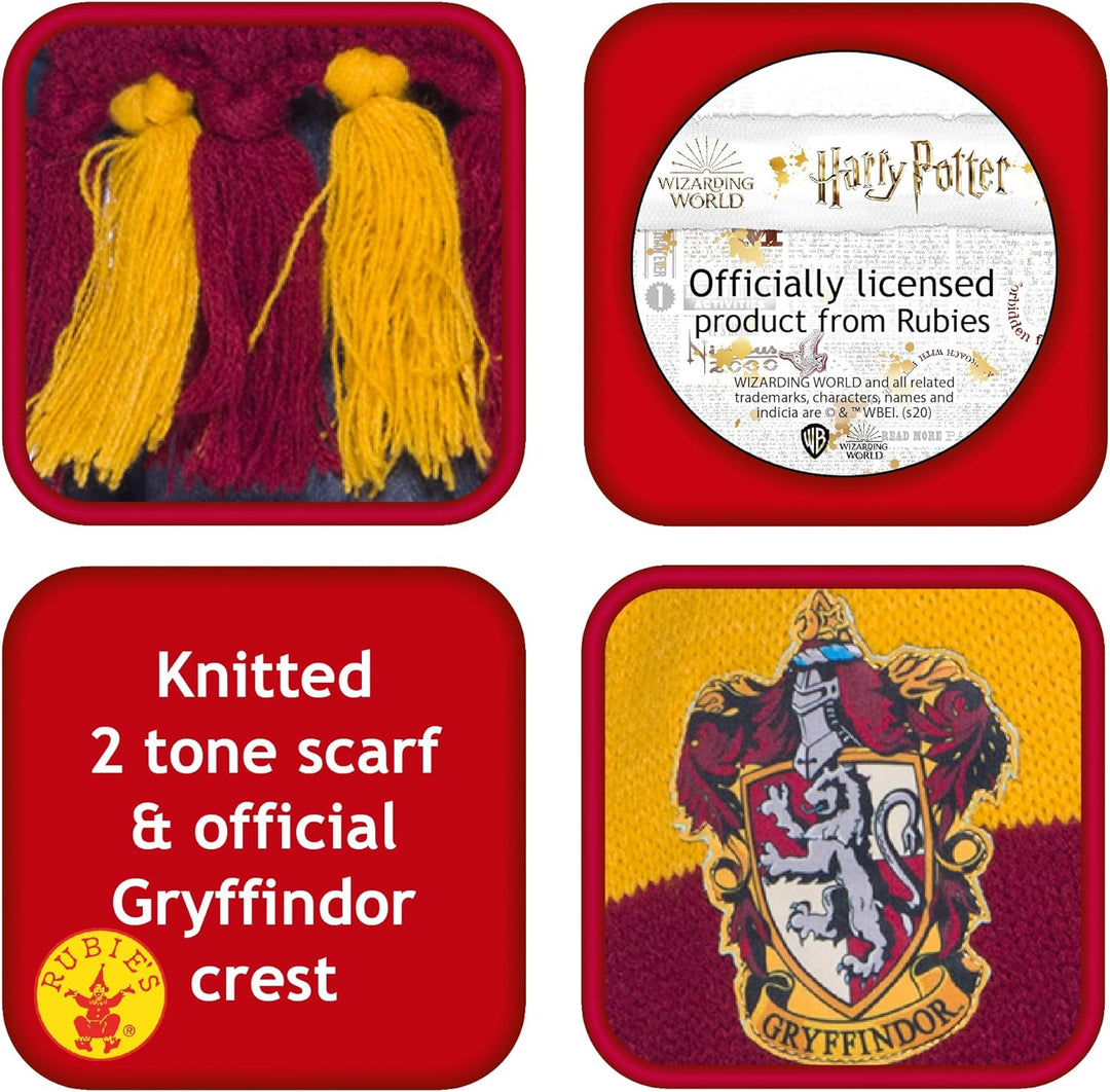 Rubie's Offizieller Harry Potter House Deluxe Schal, Kostümzubehör Erwachsene/Kinder, Einheitsgrösse