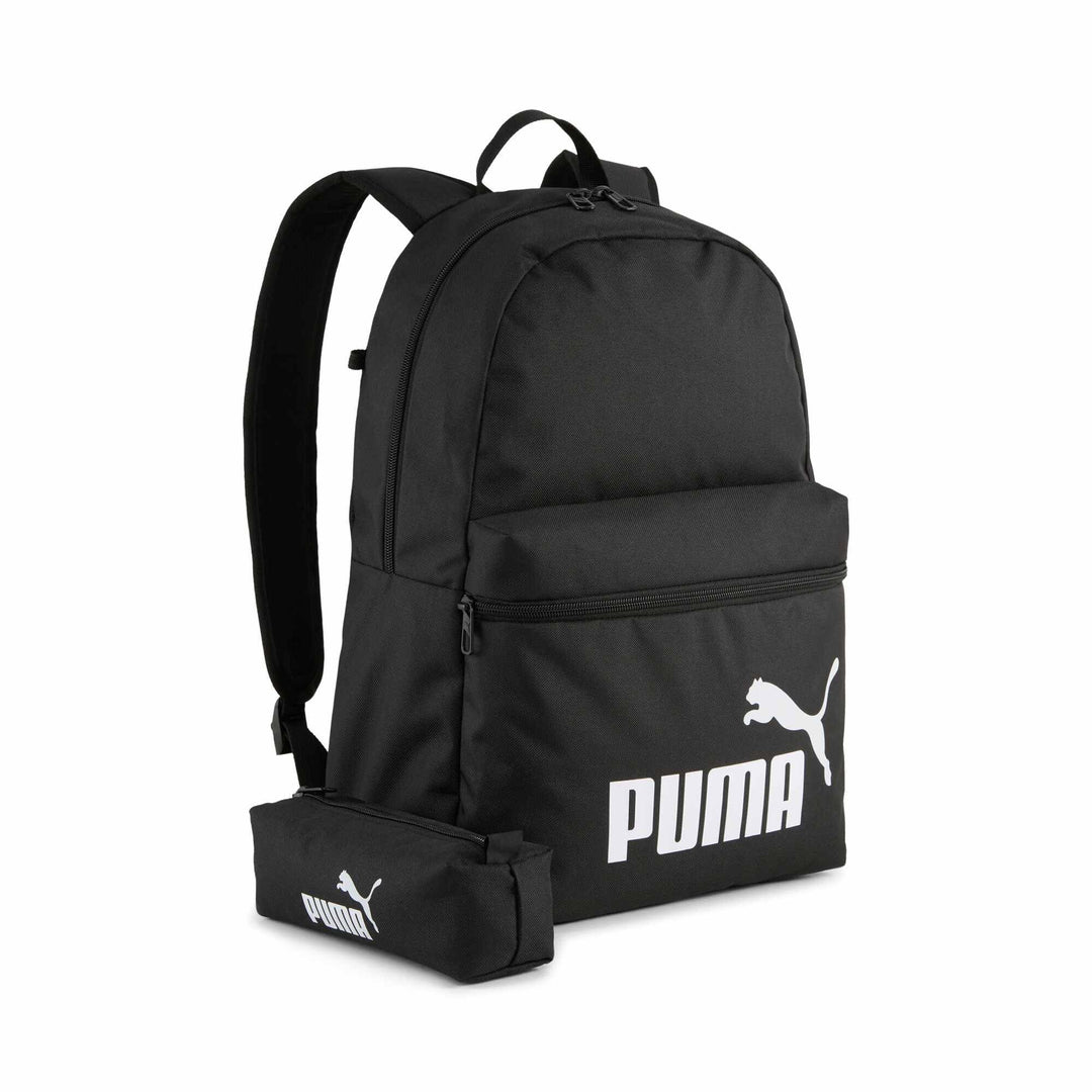 PUMA Unisex Phase Backpack Set Klassische Rucksäcke (1er Pack), Puma Black