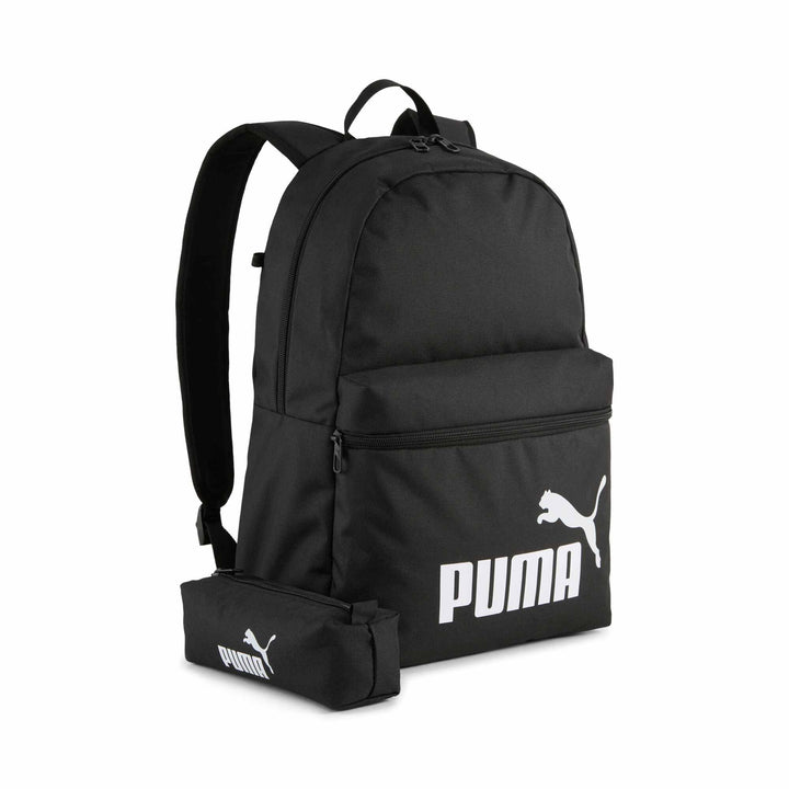 PUMA Unisex Phase Backpack Set Klassische Rucksäcke (1er Pack), Puma Black