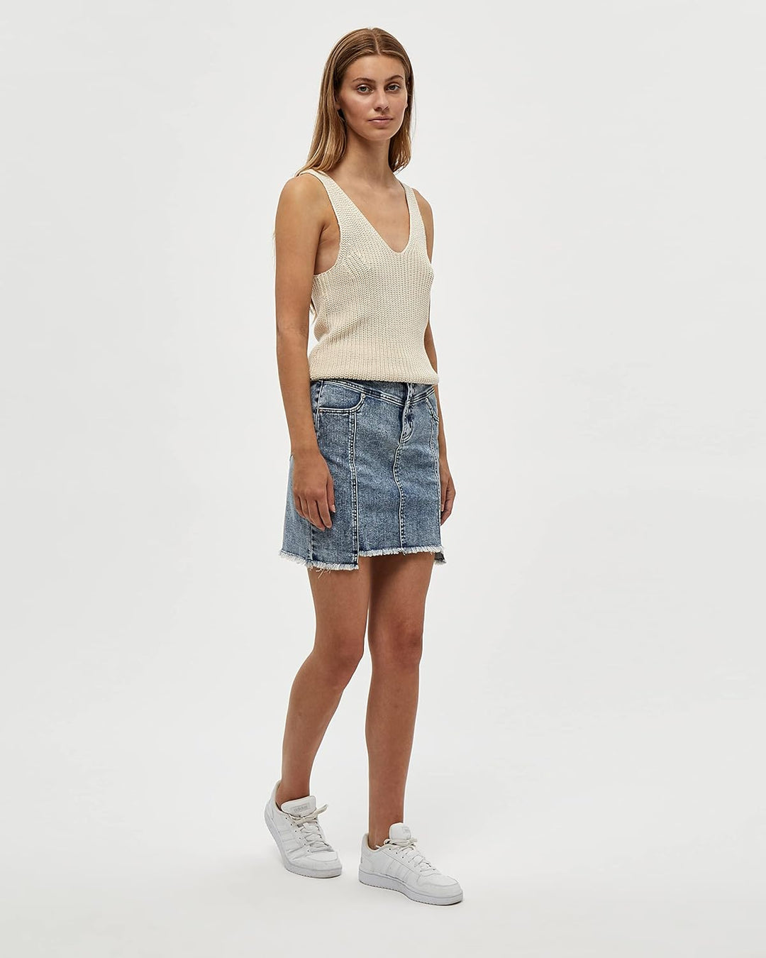 Desires Damen Jalisa Strickunterhemd M 0011 Gardenia, M 0011 Gardenia