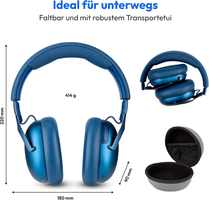 MEDION Over Ear Kopfhörer HX-1 Pro (kabellos, Hybrid Active Noise Cancelling ANC, Bluetooth 6.0, Wir