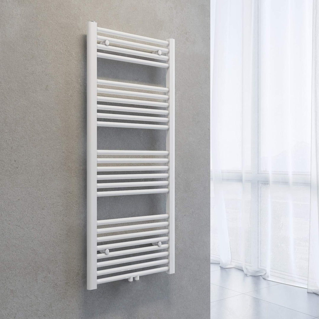 SONNI Handtuchtrockner Heizkörper Bad Mittelanschluss Handtuchwärmer Badheizkörper Weiss Gerade 50 *