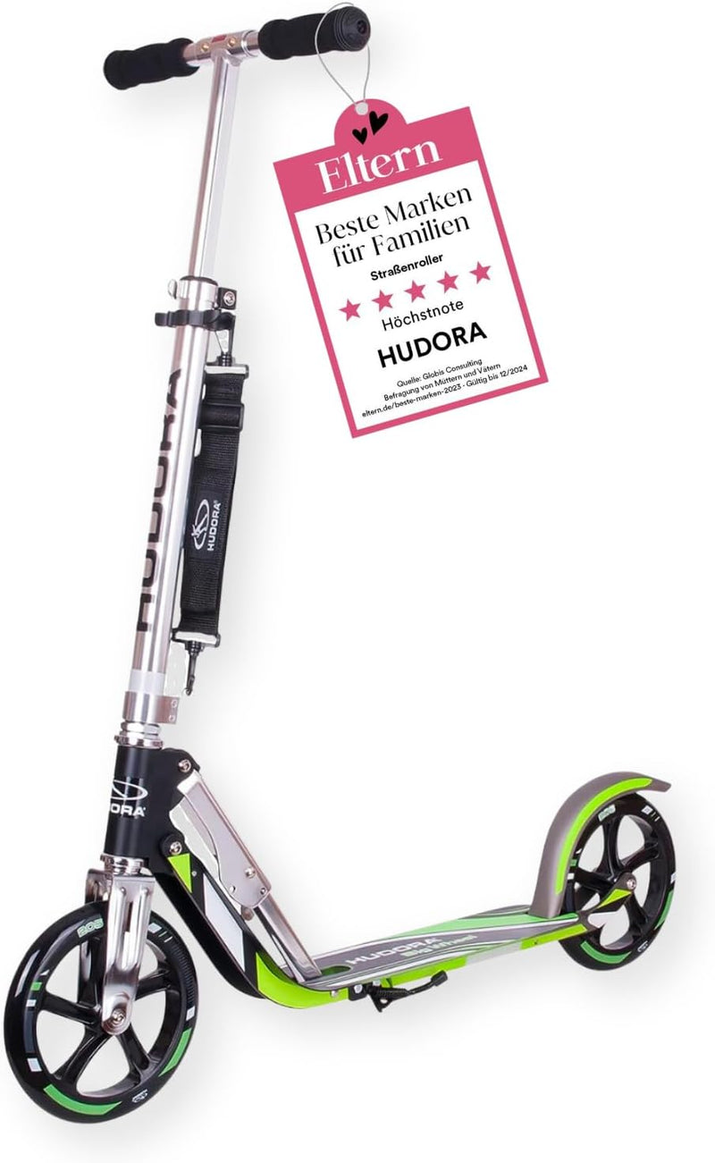 HUDORA BigWheel 205 Scooter - Tretroller für Kinder und Erwachsene - Roller ab 6 Jahre - Cityroller