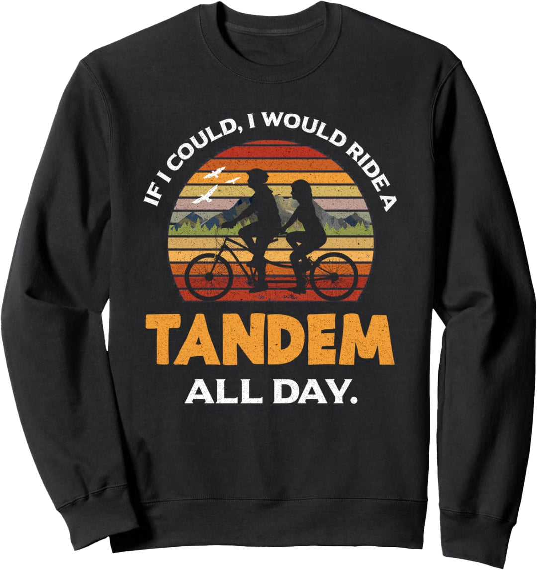 Radtour Tandemrad Fahrradtour Tandem Fahrrad Sweatshirt