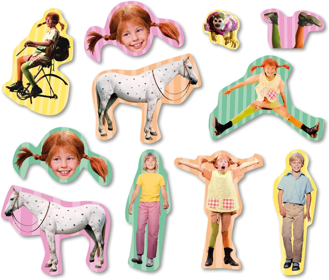 Pippi Langstrumpf Partyset für 8 Kinder - Kindergeburtstag Dekoration