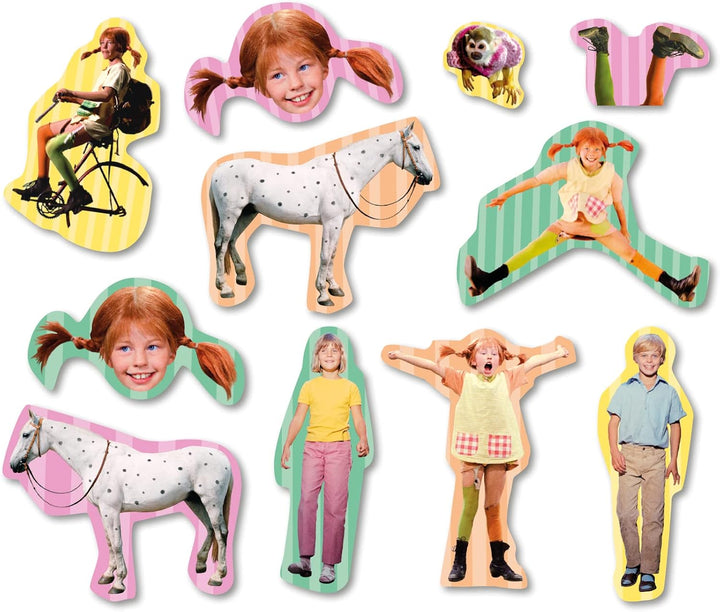 Pippi Langstrumpf Partyset für 8 Kinder - Kindergeburtstag Dekoration