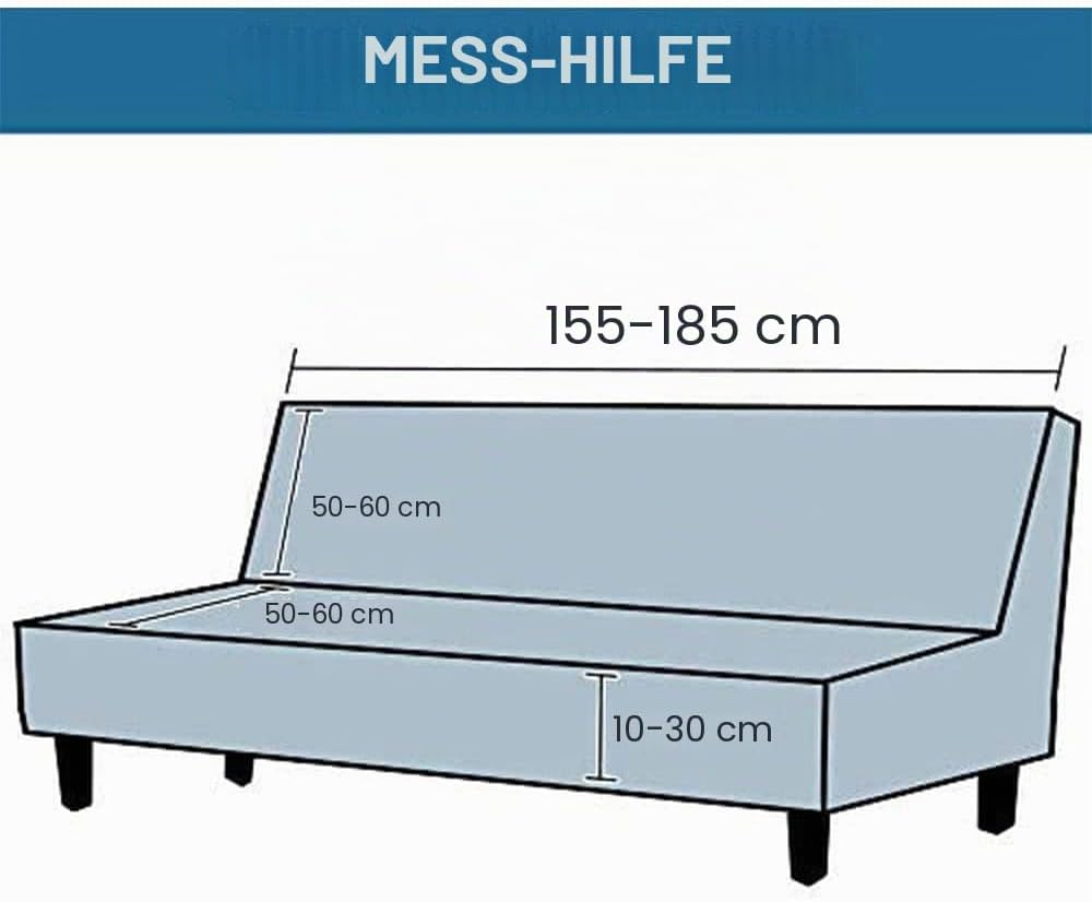 Sofabezug ohne armlehnen Stretch Armlose sofaüberwurf Sofahusse Ohne Armlehne 2 sitzer Sofa Abdeckun