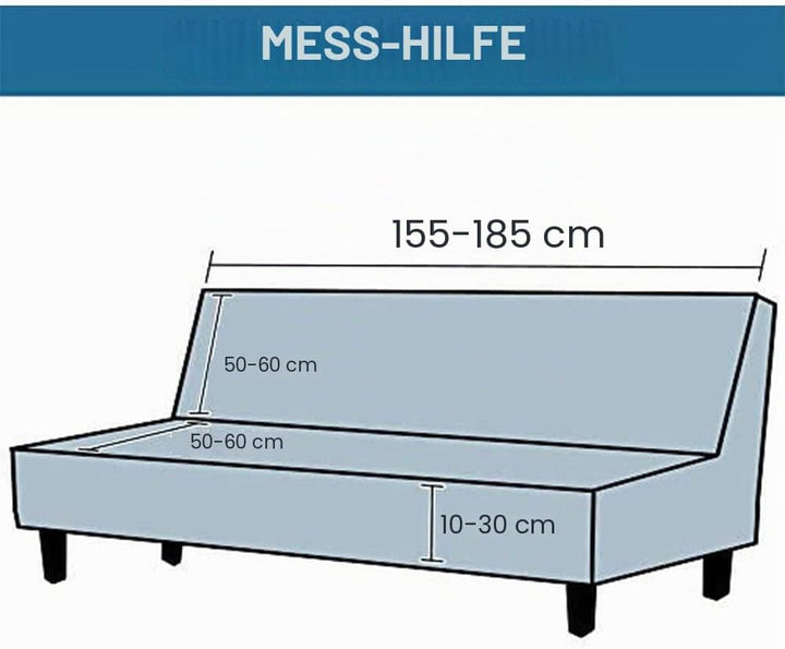 Sofabezug ohne armlehnen Stretch Armlose sofaüberwurf Sofahusse Ohne Armlehne 2 sitzer Sofa Abdeckun