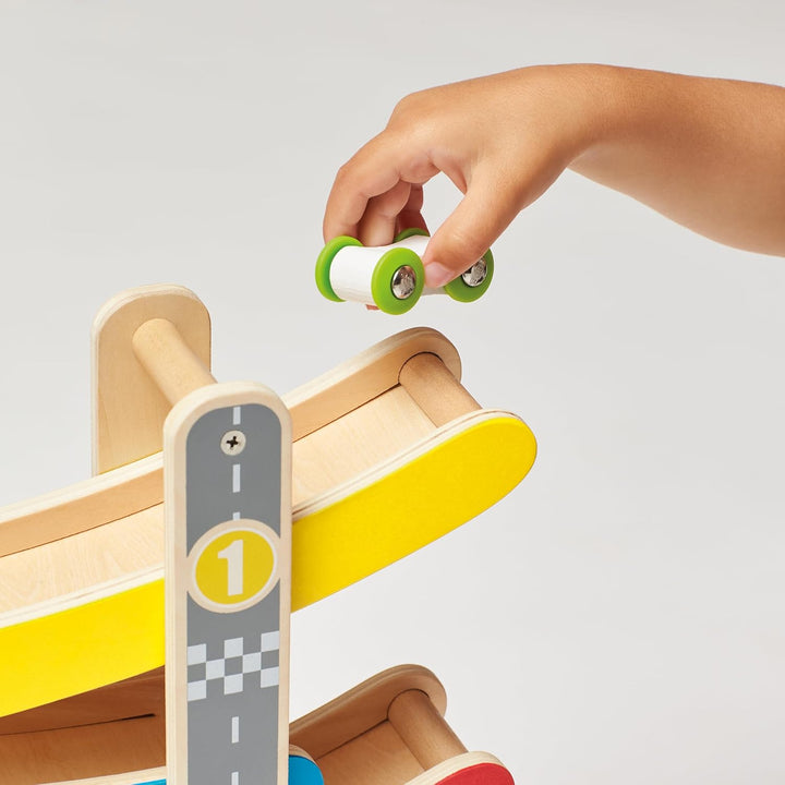 Hape E0438 - Flickflack-Rennbahn, Holzspielzeug