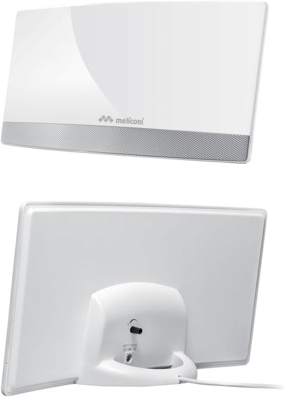 Meliconi | AT55 R1 USB TV-Antenne - TV-Antenne für den Innenbereich mit Einstellbarer Verstärkung -