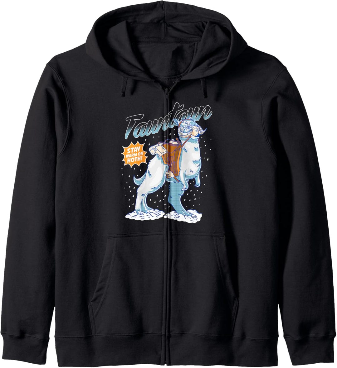 Star Wars Tauntaun Stay Warm On Hoth Comic Portrait Kapuzenjacke