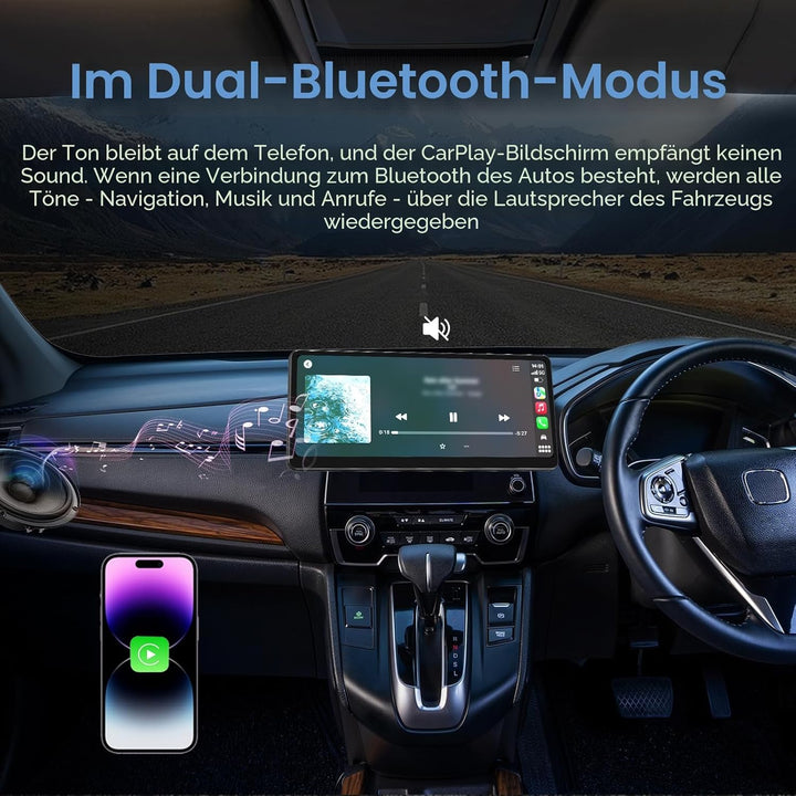MINIX 2026 Vollständig Laminierter Bildschirm 60fps Tragbares Wireless CarPlay Autoradio 8,9 Zoll 19