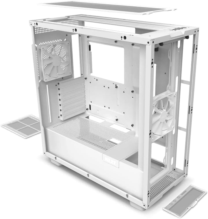 NZXT H7 ATX Mid Tower Chassis. White H7 Base Weiss