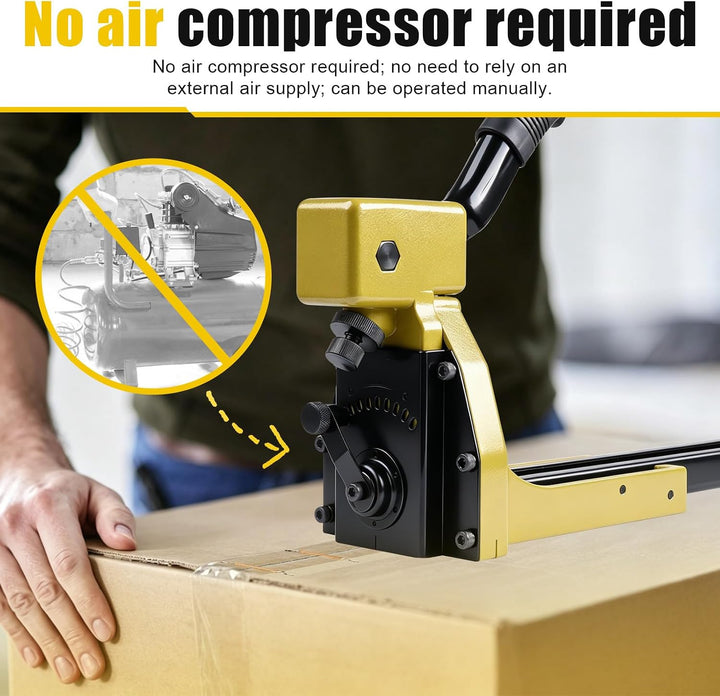 KIMSING Handtacker HB3518 16 Gauge,Tacker für Holz Pappkartons,34,7 mm Krone,18 mm Länge,Kartonversc