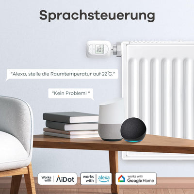 Linkind Smart Heizungsthermostat Starter Kit, WiFi Heizkörperthermostat mit Hub, App programmierbar