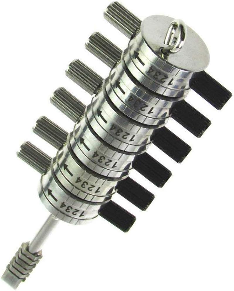 Loboo Idea Premium Ford Tibbe Dietrich/Decoder mit Ledertasche, 6-Zylinder-Lesegerät Kfz-Dietrich-We