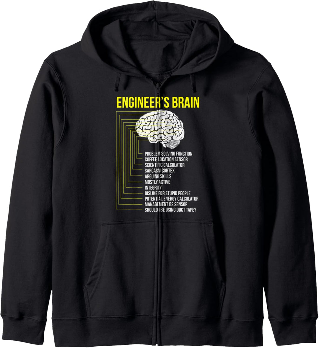 Engineer's Brain Funny Bachelor of Science in Engineering Kapuzenjacke