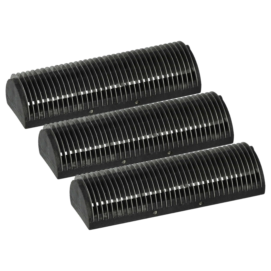 vhbw 3x Klingenblock Ersatz für Braun 5001719, 410, 383, 346, 330 für Rasierer Schwarz Silber