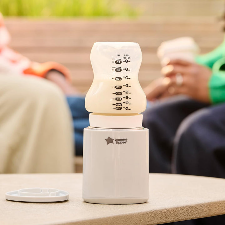 Tommee Tippee LetsGo Tragbarer Flaschenwärmer für unterwegs, aufladbar über USB, elektrischer Flasch