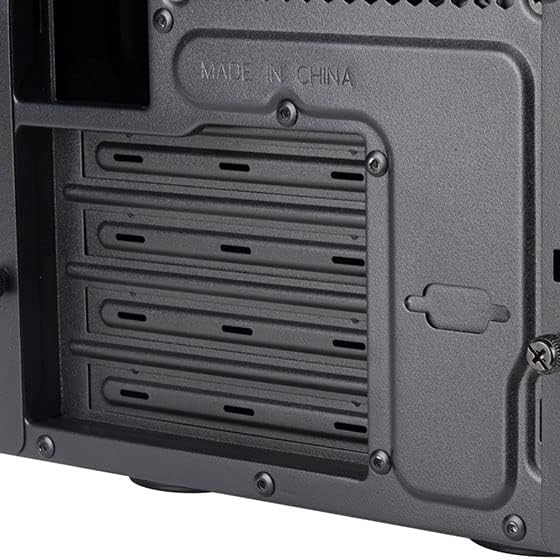 Silverstone SST-FA313-B Kompaktes Micro-ATX-Tower-Gehäuse, EIN vorinstallierter hinterer 120-mm-Lüft