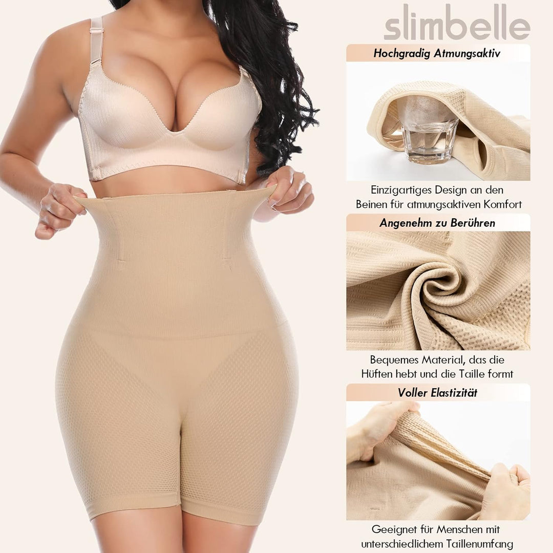 SLIMBELLE Miederpants Bauch Weg Damen Figurenformend Miederpants Tummy Control Shapewear Unterhose M