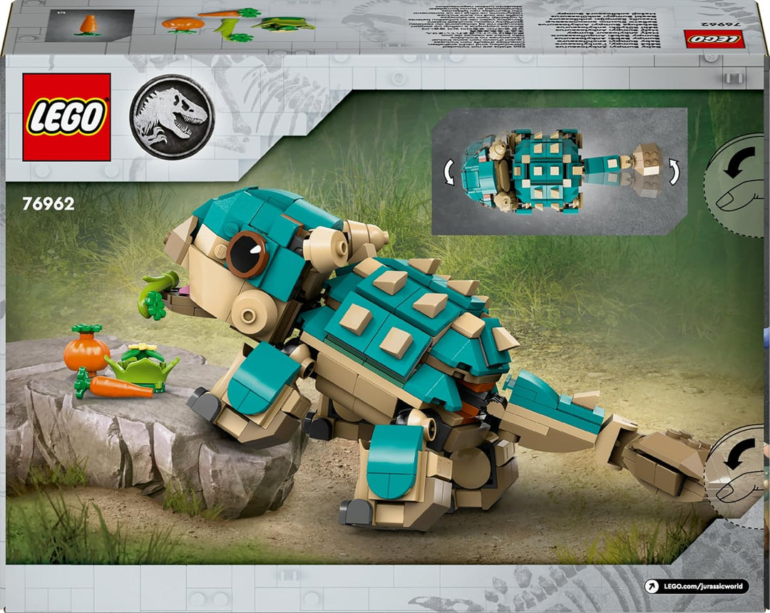 LEGO Jurassic World Baby Bumpy: Ankylosaurus, baubarer Spielzeug-Dinosaurier für Fans von Jurassic W