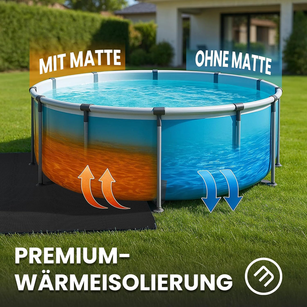 bemaxx Poolunterlage Poolmatte Unterlegmatte - 18 EVA Pool Matten Set: Bodenschutzmatte Puzzlematte